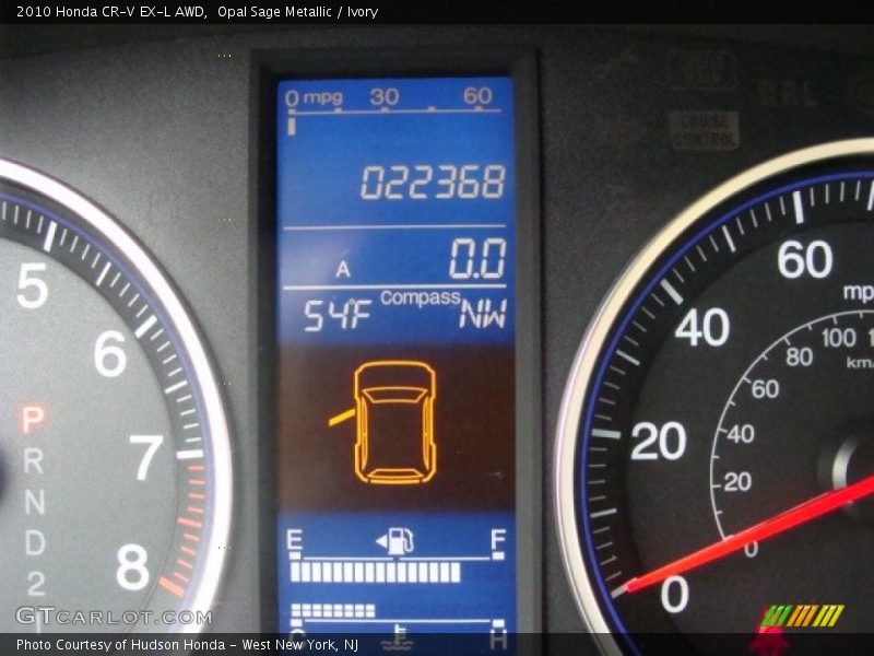 Opal Sage Metallic / Ivory 2010 Honda CR-V EX-L AWD