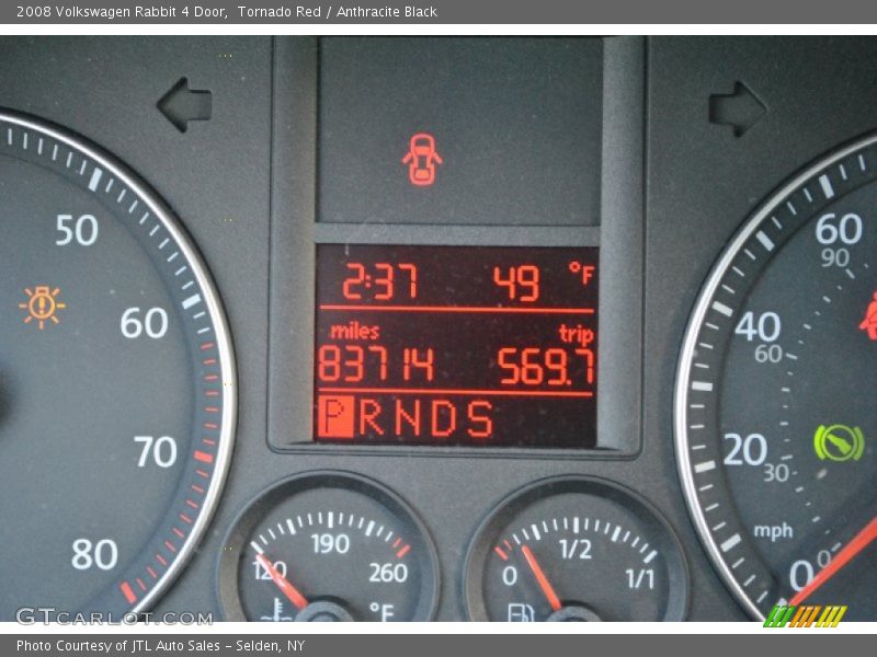 Tornado Red / Anthracite Black 2008 Volkswagen Rabbit 4 Door
