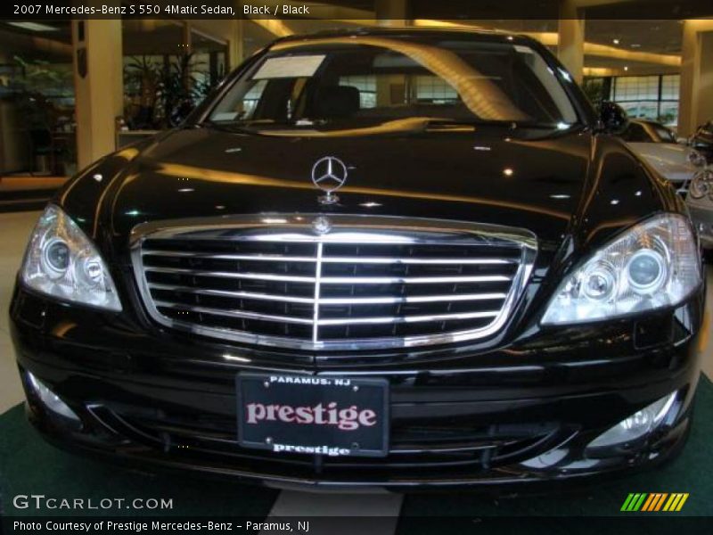 Black / Black 2007 Mercedes-Benz S 550 4Matic Sedan