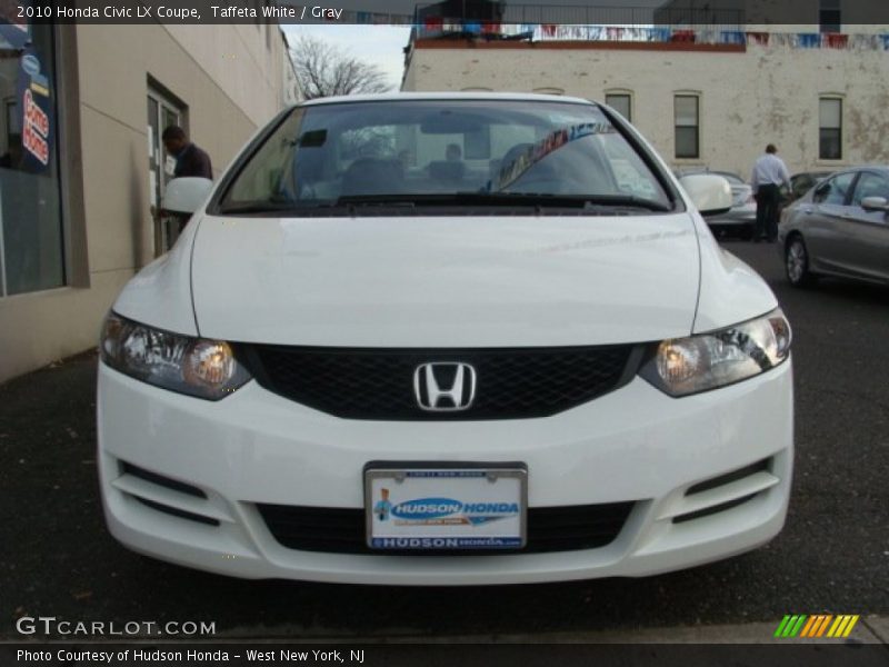Taffeta White / Gray 2010 Honda Civic LX Coupe