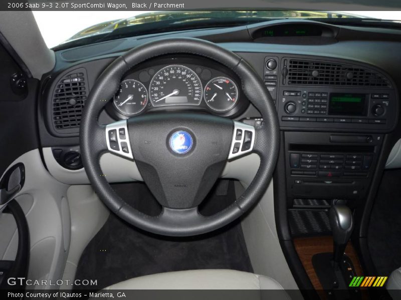 Black / Parchment 2006 Saab 9-3 2.0T SportCombi Wagon