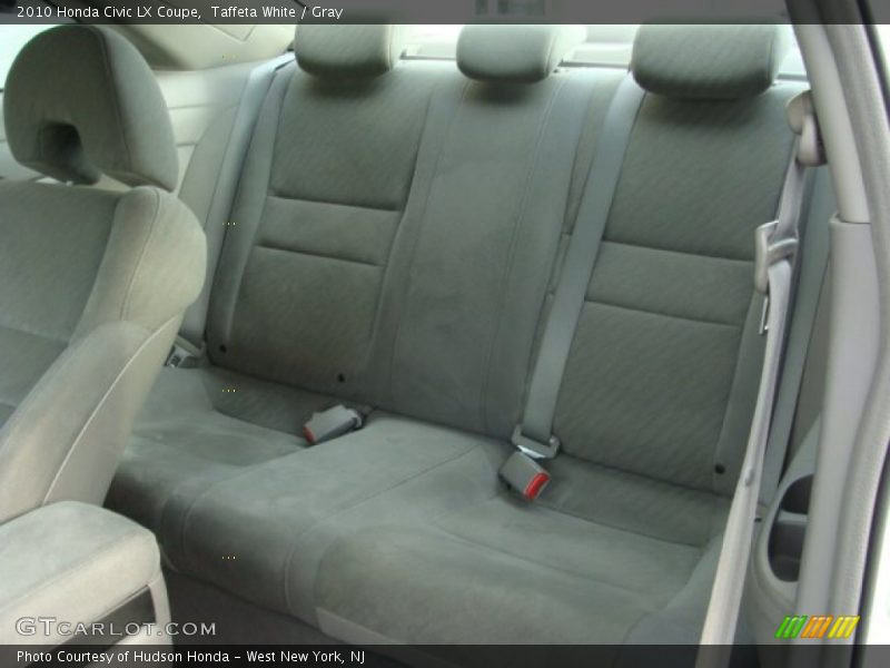 Taffeta White / Gray 2010 Honda Civic LX Coupe