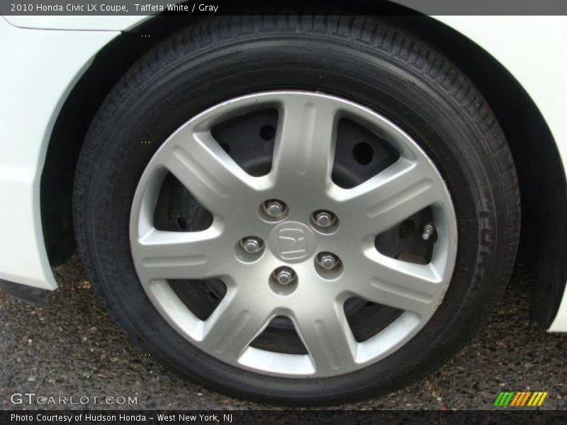 Taffeta White / Gray 2010 Honda Civic LX Coupe