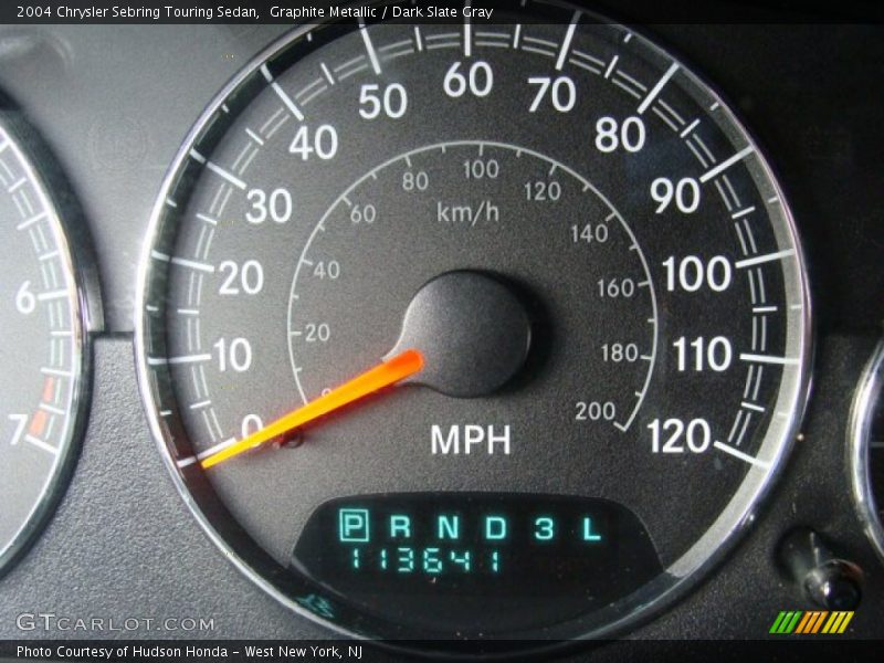Graphite Metallic / Dark Slate Gray 2004 Chrysler Sebring Touring Sedan