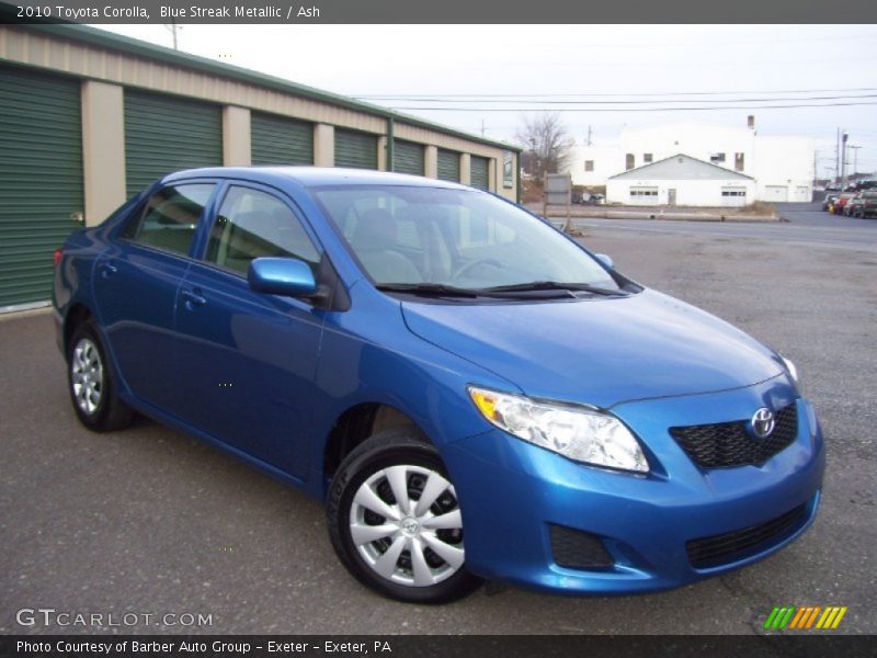 Blue Streak Metallic / Ash 2010 Toyota Corolla