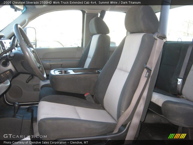 Summit White / Dark Titanium 2008 Chevrolet Silverado 2500HD Work Truck Extended Cab 4x4