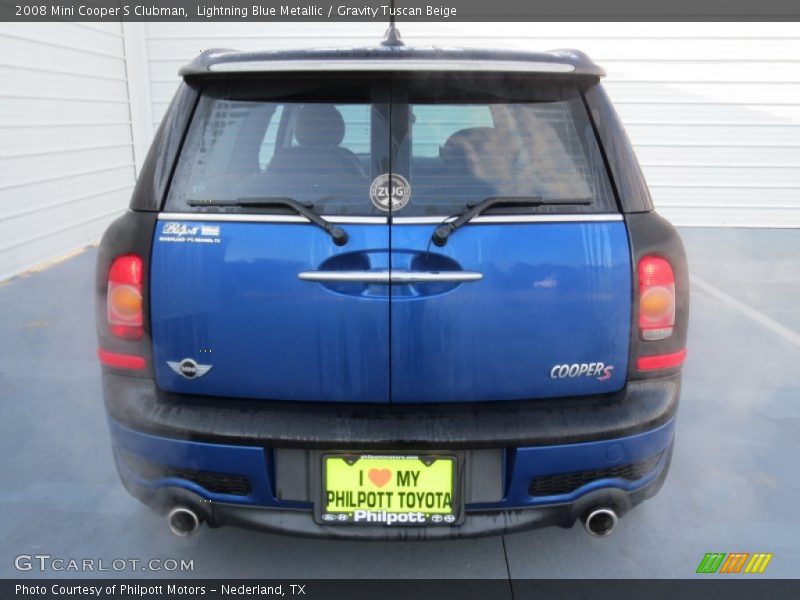 Lightning Blue Metallic / Gravity Tuscan Beige 2008 Mini Cooper S Clubman