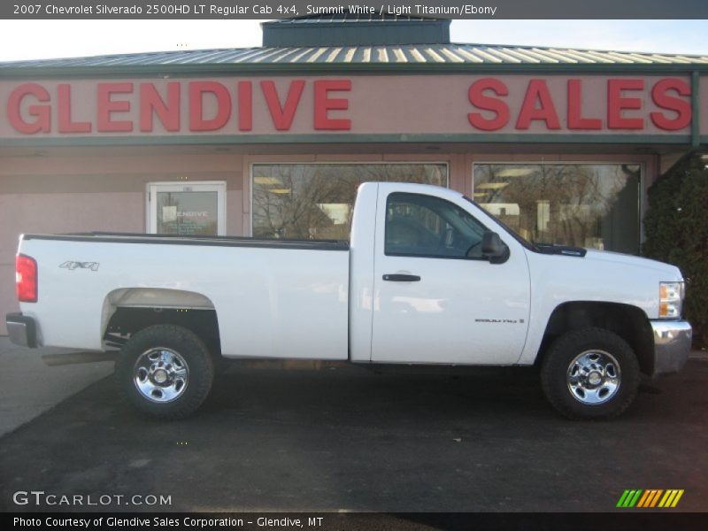 Summit White / Light Titanium/Ebony 2007 Chevrolet Silverado 2500HD LT Regular Cab 4x4