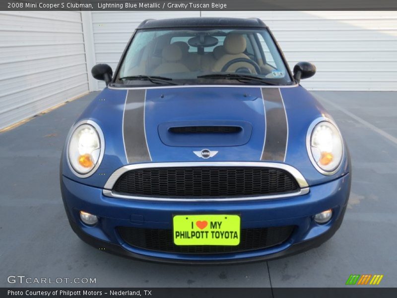 Lightning Blue Metallic / Gravity Tuscan Beige 2008 Mini Cooper S Clubman