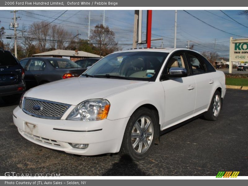 Oxford White / Pebble Beige 2006 Ford Five Hundred Limited