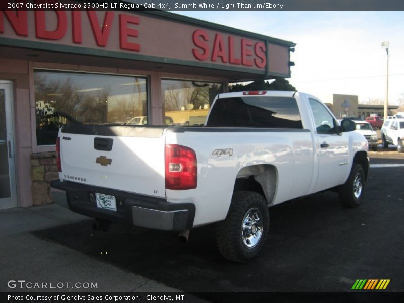 Summit White / Light Titanium/Ebony 2007 Chevrolet Silverado 2500HD LT Regular Cab 4x4