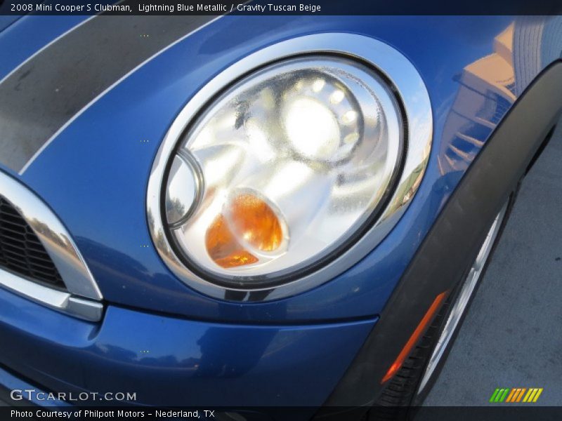 Lightning Blue Metallic / Gravity Tuscan Beige 2008 Mini Cooper S Clubman