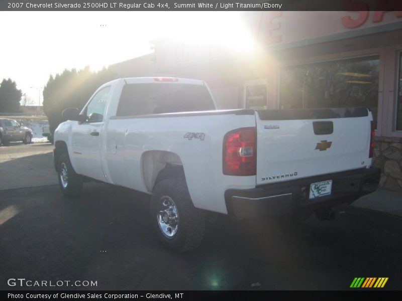 Summit White / Light Titanium/Ebony 2007 Chevrolet Silverado 2500HD LT Regular Cab 4x4