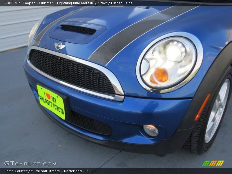 Lightning Blue Metallic / Gravity Tuscan Beige 2008 Mini Cooper S Clubman