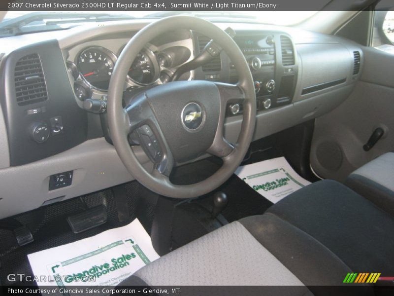 Summit White / Light Titanium/Ebony 2007 Chevrolet Silverado 2500HD LT Regular Cab 4x4