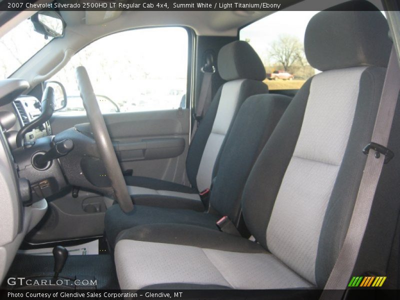 Summit White / Light Titanium/Ebony 2007 Chevrolet Silverado 2500HD LT Regular Cab 4x4