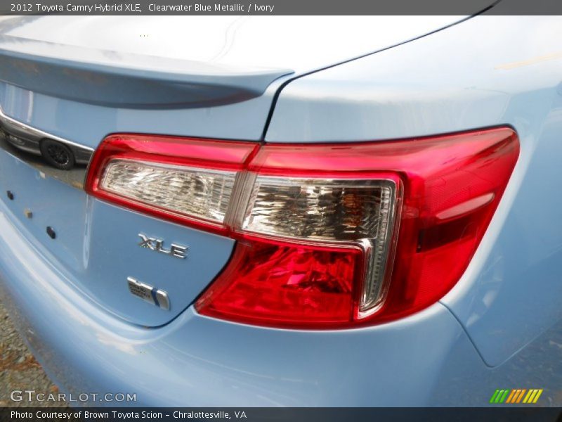 Clearwater Blue Metallic / Ivory 2012 Toyota Camry Hybrid XLE