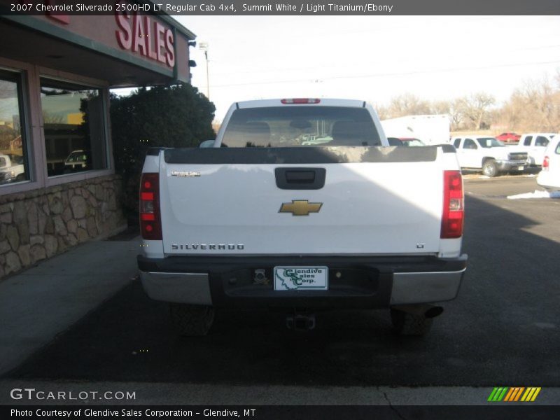 Summit White / Light Titanium/Ebony 2007 Chevrolet Silverado 2500HD LT Regular Cab 4x4
