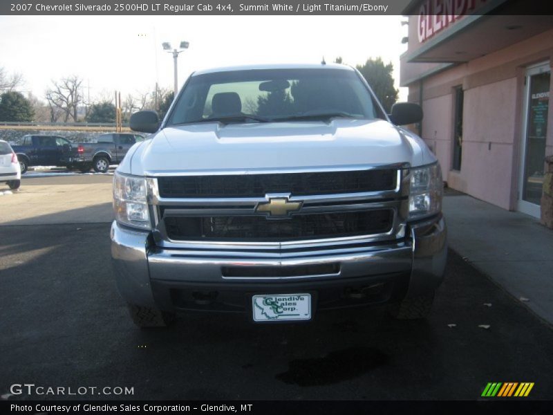 Summit White / Light Titanium/Ebony 2007 Chevrolet Silverado 2500HD LT Regular Cab 4x4