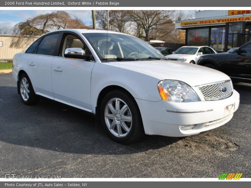 Oxford White / Pebble Beige 2006 Ford Five Hundred Limited