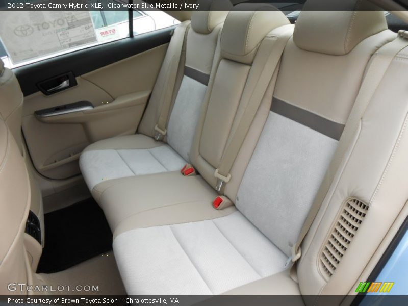 Clearwater Blue Metallic / Ivory 2012 Toyota Camry Hybrid XLE