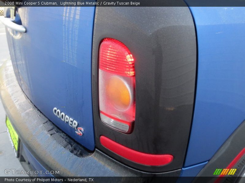 Lightning Blue Metallic / Gravity Tuscan Beige 2008 Mini Cooper S Clubman