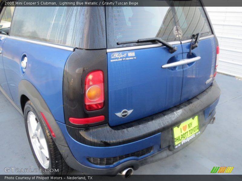 Lightning Blue Metallic / Gravity Tuscan Beige 2008 Mini Cooper S Clubman