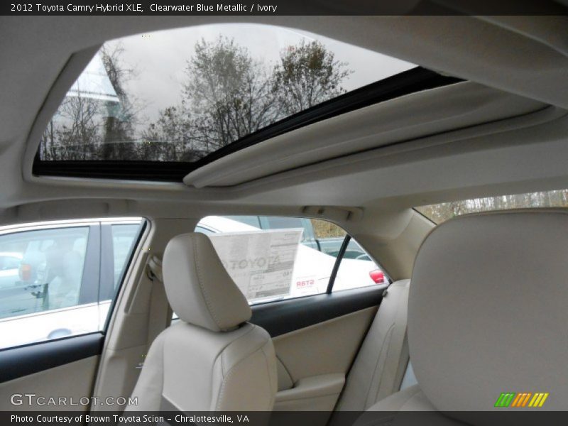 Clearwater Blue Metallic / Ivory 2012 Toyota Camry Hybrid XLE