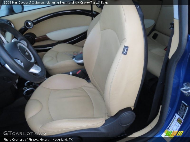 Front Seat of 2008 Cooper S Clubman