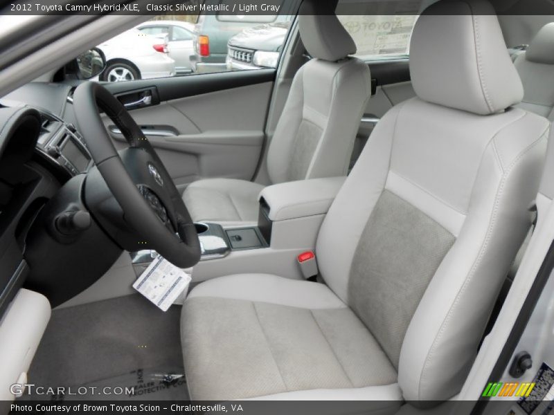 Classic Silver Metallic / Light Gray 2012 Toyota Camry Hybrid XLE