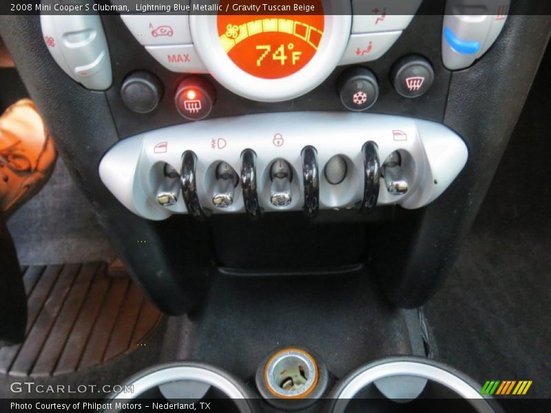 Lightning Blue Metallic / Gravity Tuscan Beige 2008 Mini Cooper S Clubman