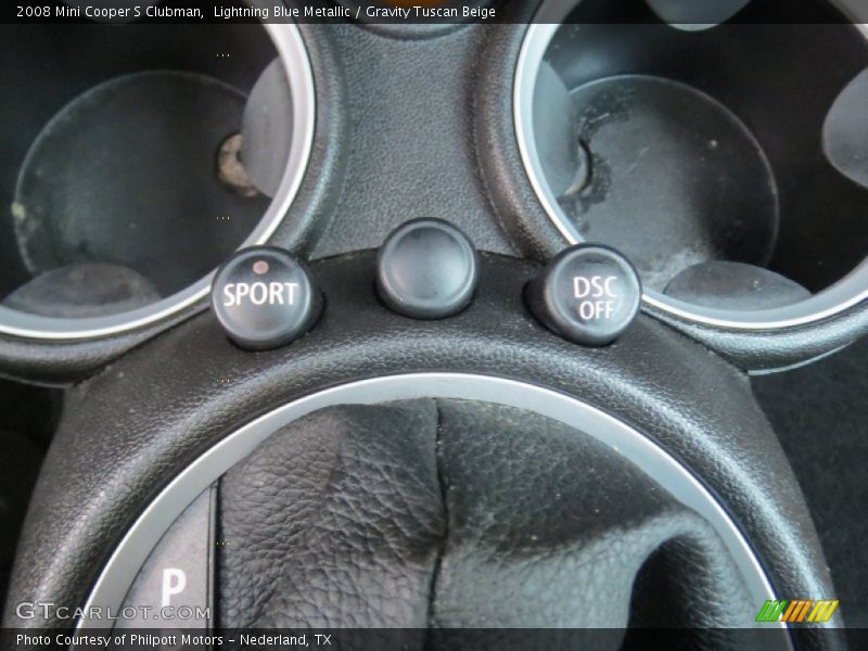 Lightning Blue Metallic / Gravity Tuscan Beige 2008 Mini Cooper S Clubman