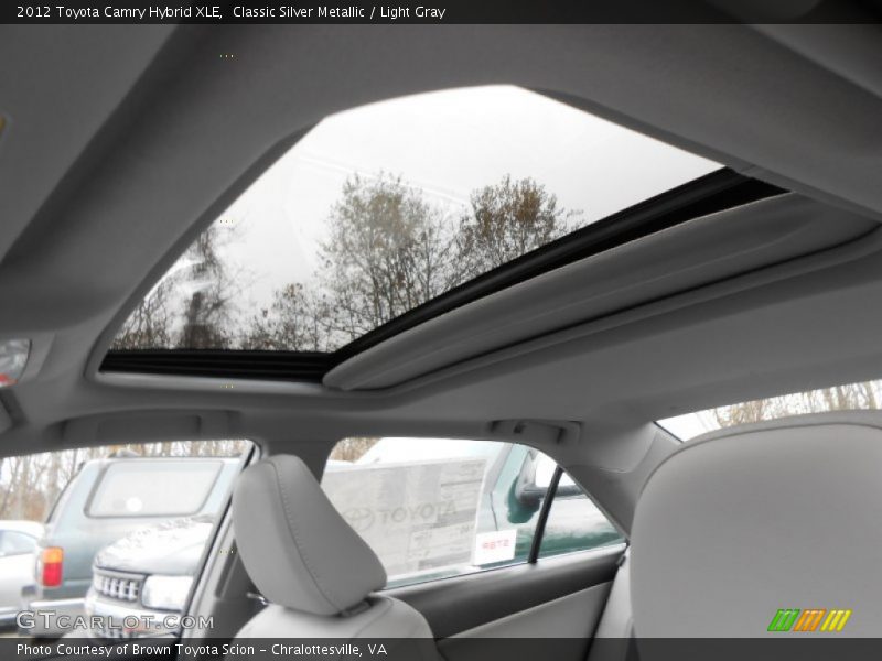 Classic Silver Metallic / Light Gray 2012 Toyota Camry Hybrid XLE