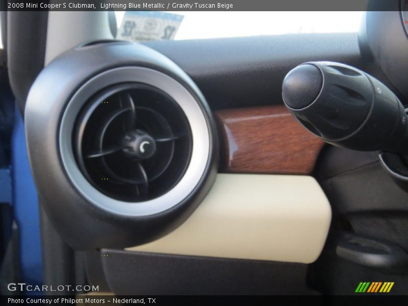 Lightning Blue Metallic / Gravity Tuscan Beige 2008 Mini Cooper S Clubman