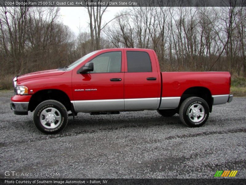 Flame Red / Dark Slate Gray 2004 Dodge Ram 2500 SLT Quad Cab 4x4