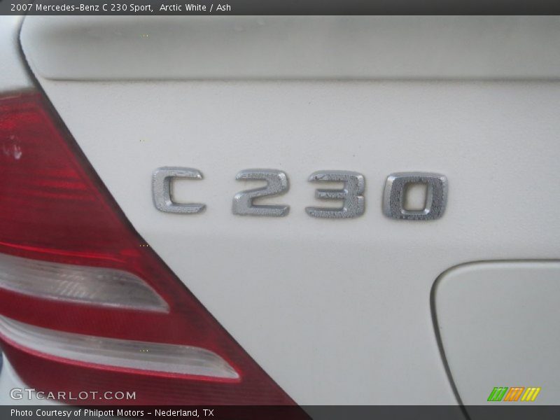 Arctic White / Ash 2007 Mercedes-Benz C 230 Sport