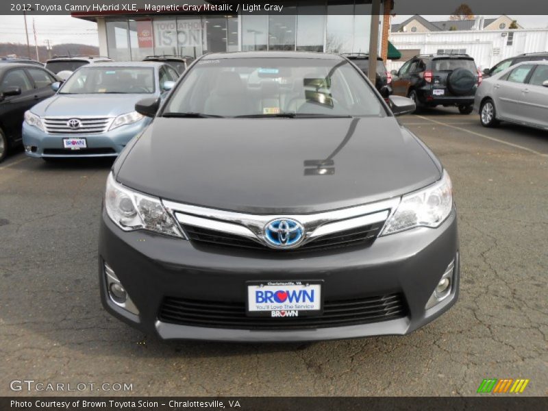 Magnetic Gray Metallic / Light Gray 2012 Toyota Camry Hybrid XLE