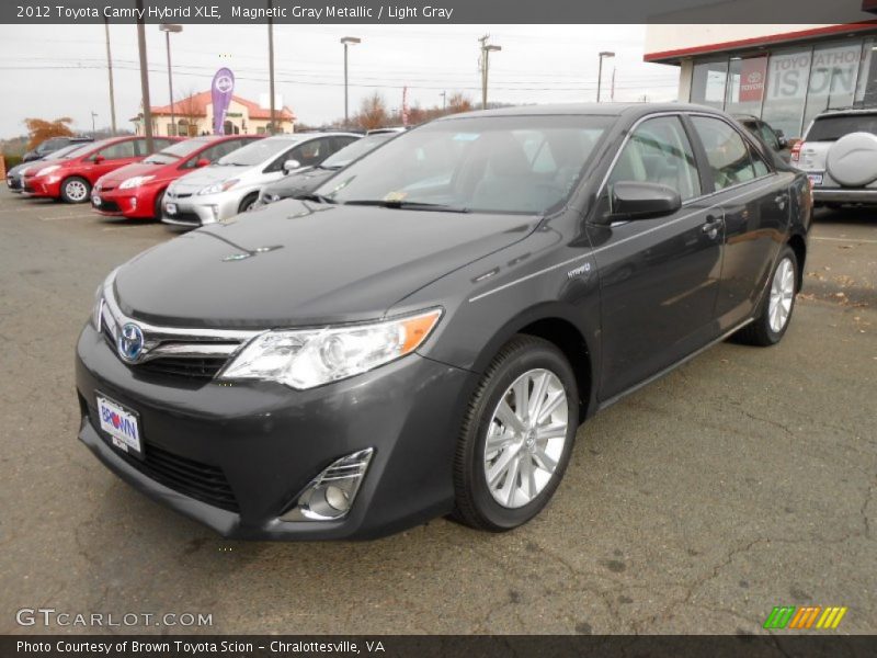 Magnetic Gray Metallic / Light Gray 2012 Toyota Camry Hybrid XLE