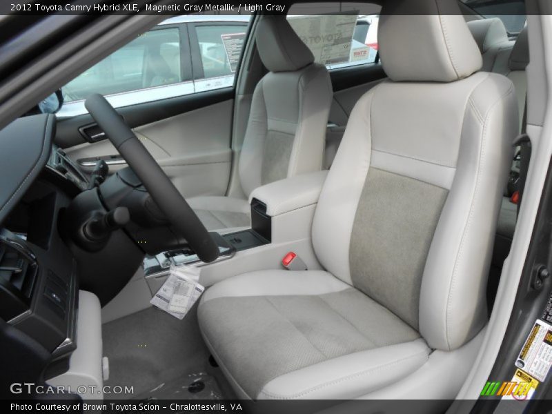 Magnetic Gray Metallic / Light Gray 2012 Toyota Camry Hybrid XLE