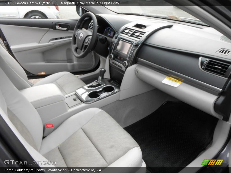 Magnetic Gray Metallic / Light Gray 2012 Toyota Camry Hybrid XLE