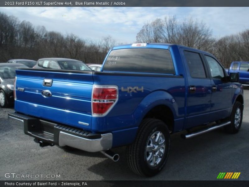 Blue Flame Metallic / Adobe 2013 Ford F150 XLT SuperCrew 4x4