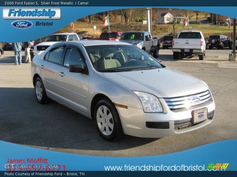 Silver Frost Metallic / Camel 2006 Ford Fusion S