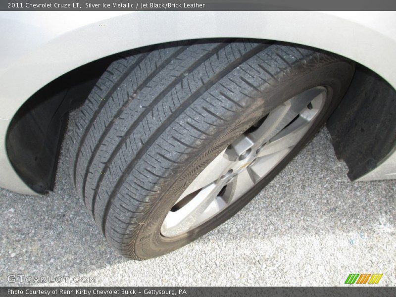Silver Ice Metallic / Jet Black/Brick Leather 2011 Chevrolet Cruze LT