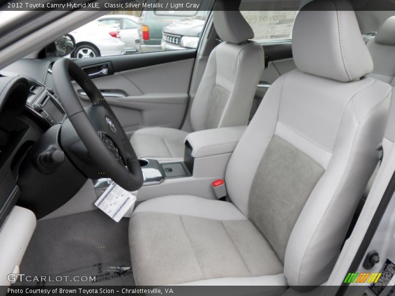 Classic Silver Metallic / Light Gray 2012 Toyota Camry Hybrid XLE
