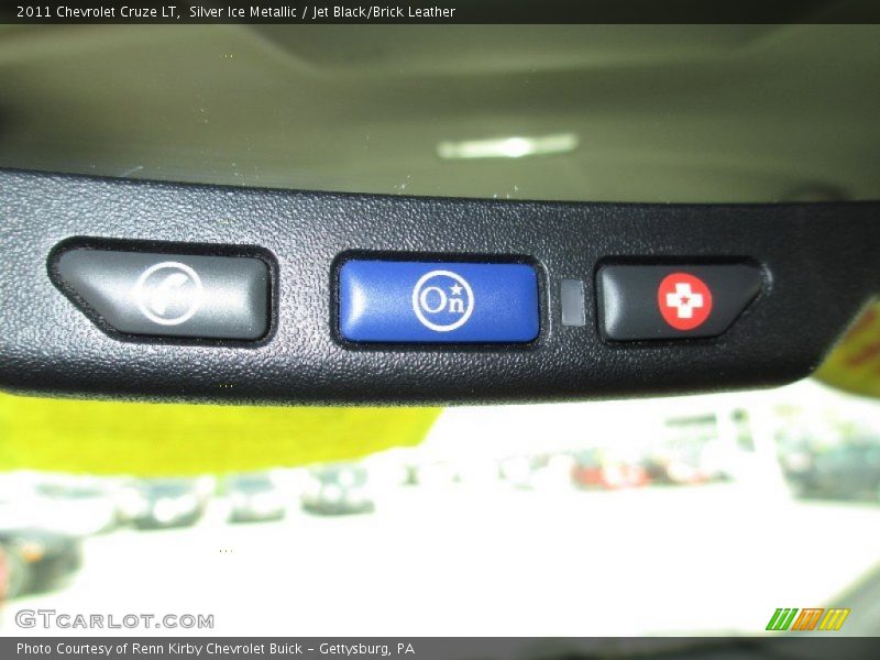 Silver Ice Metallic / Jet Black/Brick Leather 2011 Chevrolet Cruze LT