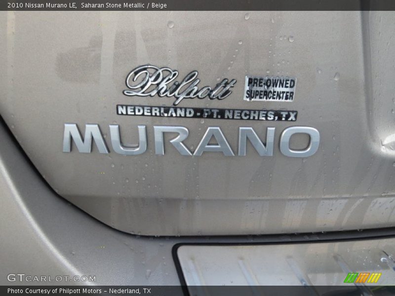 Saharan Stone Metallic / Beige 2010 Nissan Murano LE