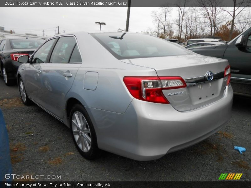 Classic Silver Metallic / Light Gray 2012 Toyota Camry Hybrid XLE