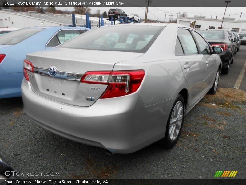 Classic Silver Metallic / Light Gray 2012 Toyota Camry Hybrid XLE