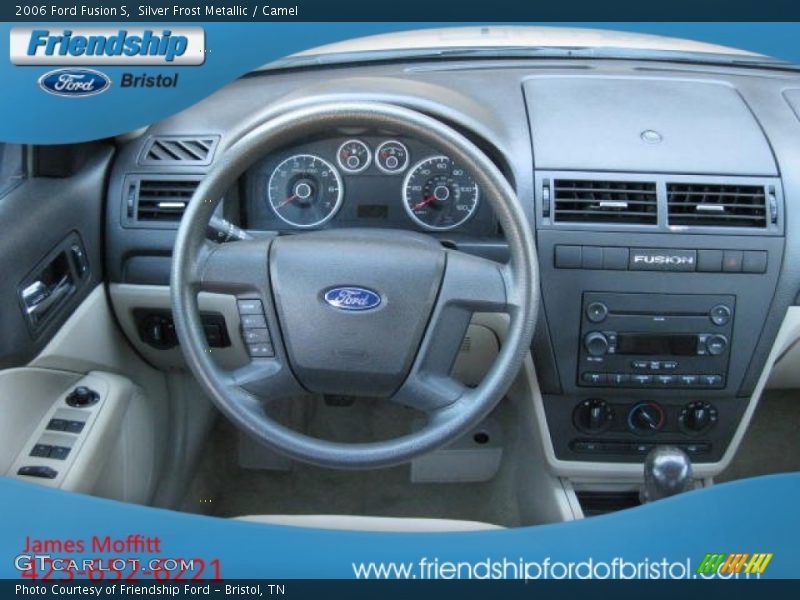 Silver Frost Metallic / Camel 2006 Ford Fusion S