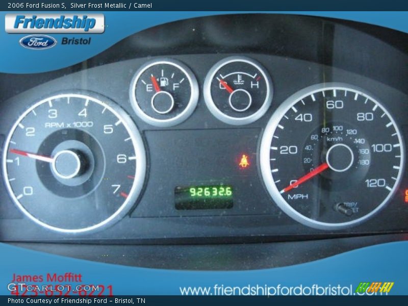 Silver Frost Metallic / Camel 2006 Ford Fusion S